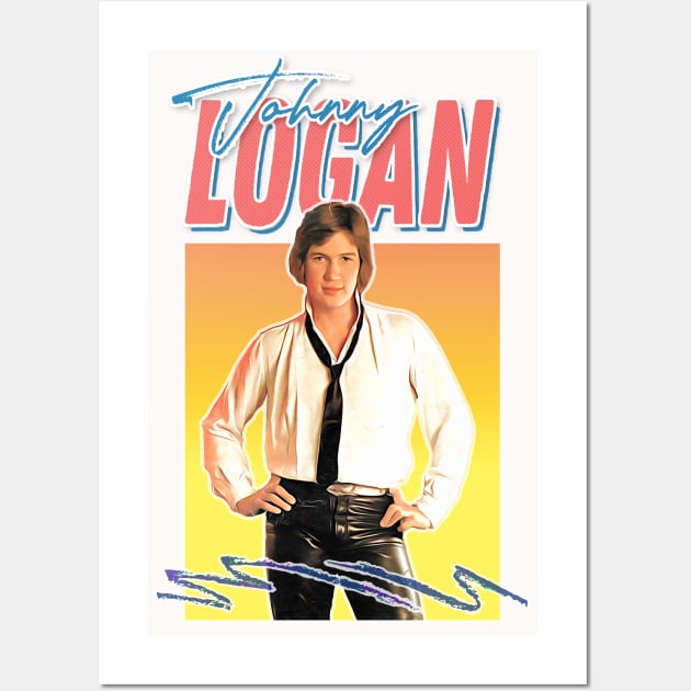 Johnny Logan 80s Aesthetic Fan Gift Design Wall Art by feck!